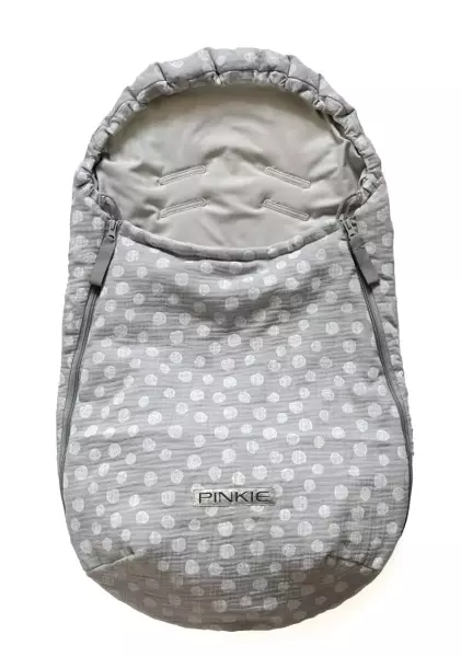 Śpiworek Muslin Grey Dots BIO 0-12měsíců