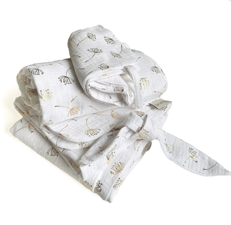 Zestaw Muslin Flower White